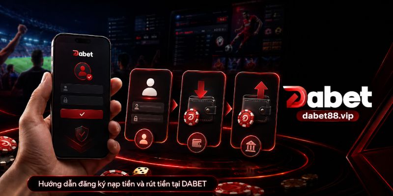 Hướng dẫn đăng ký nạp tiền và rút tiền tại DABET