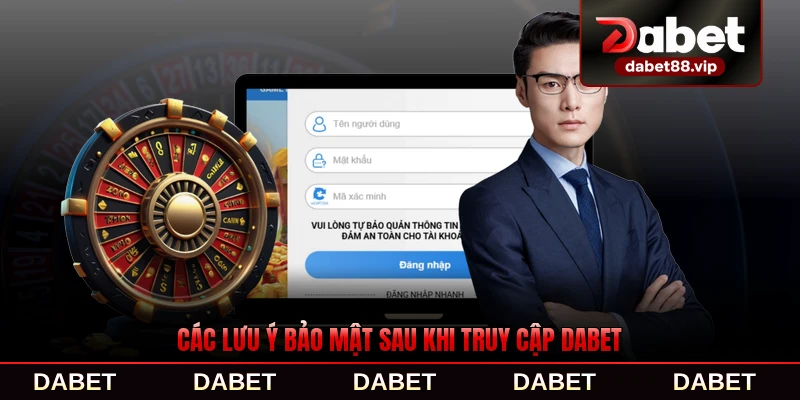 Các lưu ý bảo mật sau khi truy cập DABET quan trọng nhất