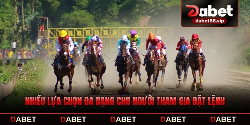 Nhiều lựa chọn đa dạng cho người tham gia đặt lệnh